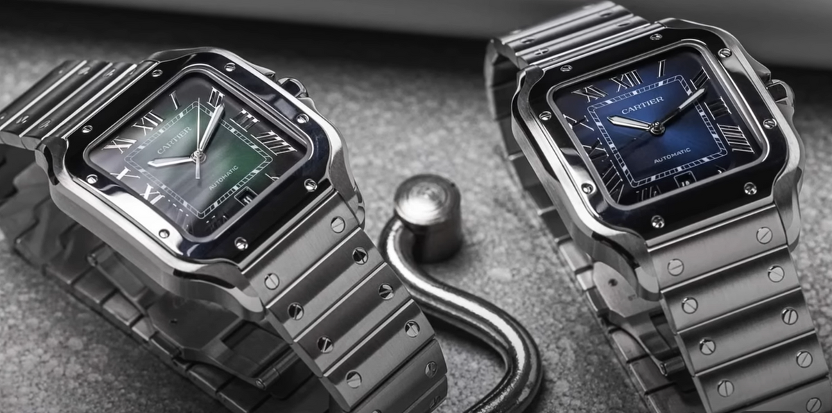 2 Cartier Santos watches