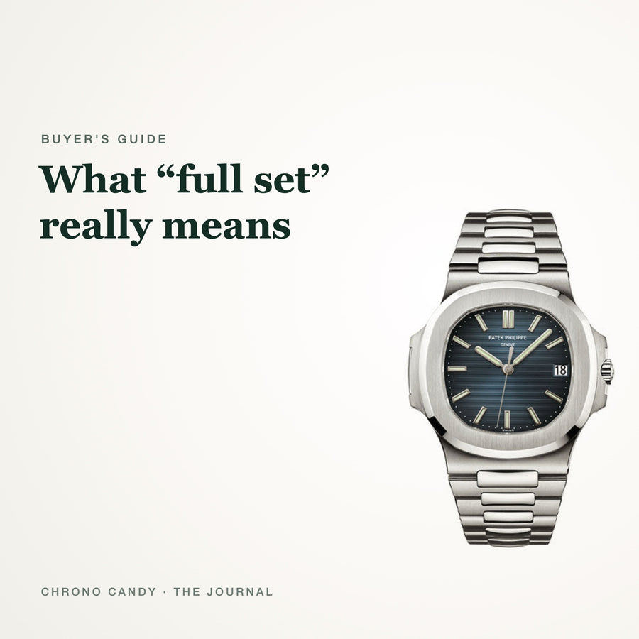What "Full Set" Really Means: Box, Papers and Warranty Cards