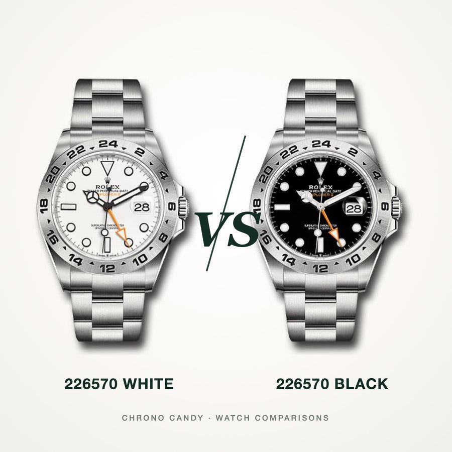Rolex Explorer II 226570: White "Polar" vs Black Dial
