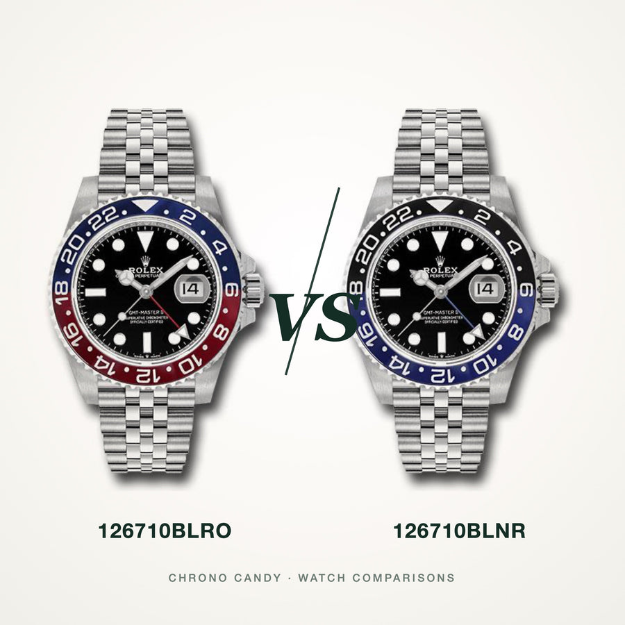 Rolex GMT-Master II "Pepsi" 126710BLRO vs "Batman" 126710BLNR