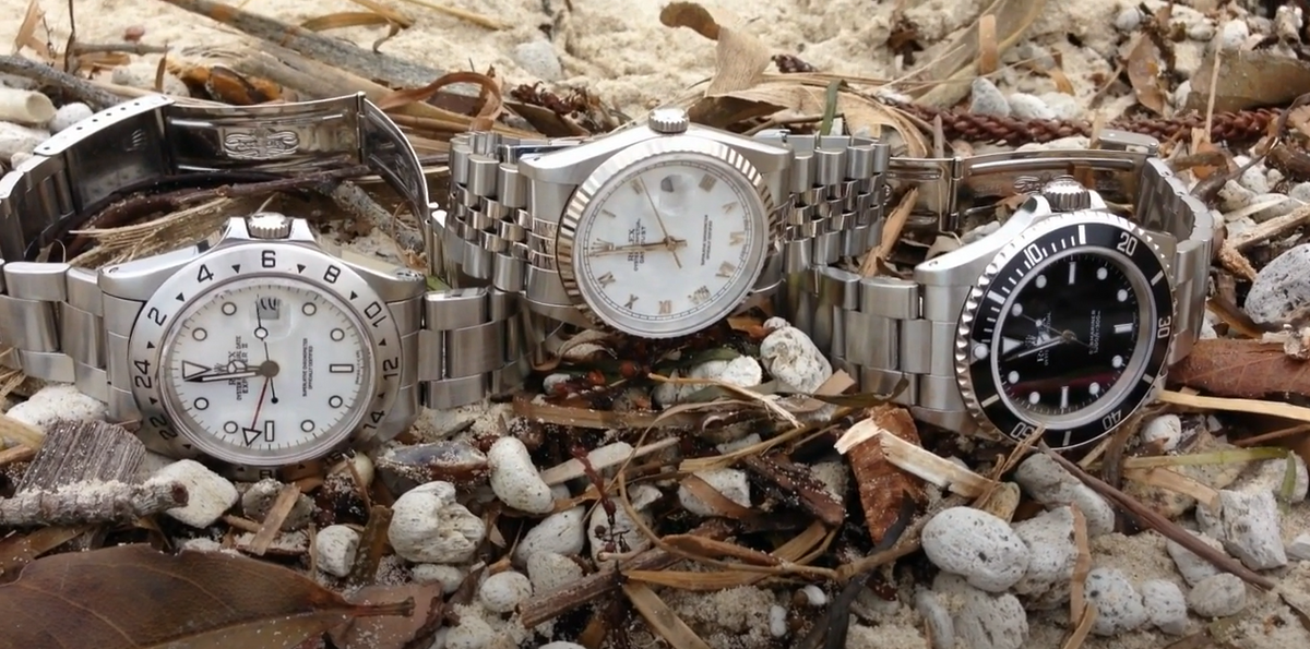 3 different luxury watches