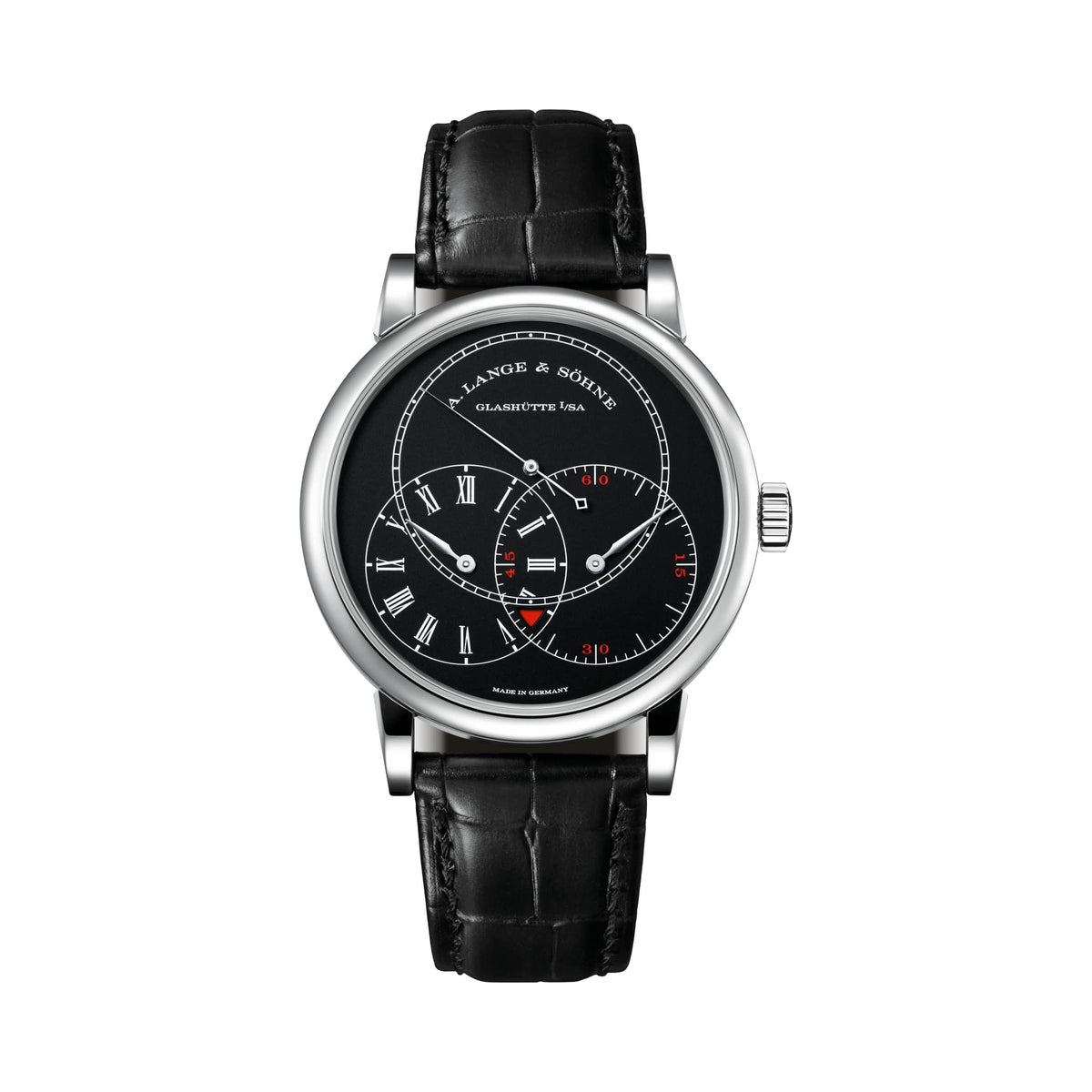 A. Lange & Söhne Richard Lange Jumping Seconds - White Gold - Black Dial Ref. # 252.029
