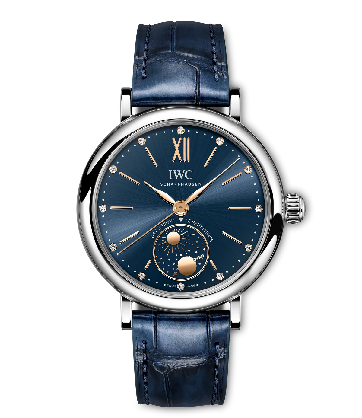 IWC Portofino Automatic Day & Night 34 Le Petit Prince 34mm - Steel - Blue Dial Ref. # IW459806