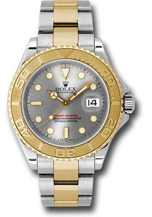 Rolex Steel and Yellow Gold Yacht-Master 40 Watch - Grey Dial - 16623 g