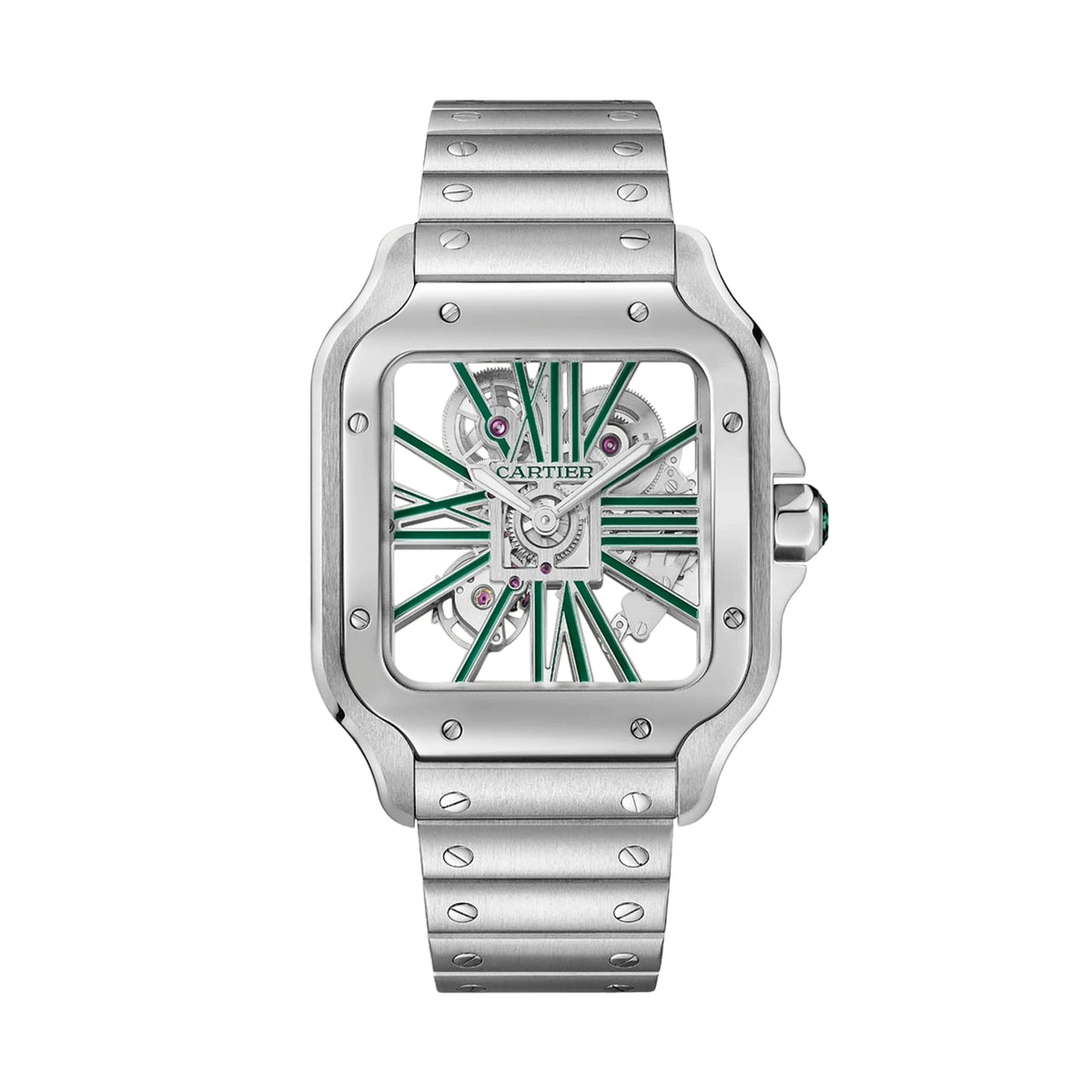 Cartier Santos de Cartier Skeleton 40mm - Steel Ref. # WHSA0028