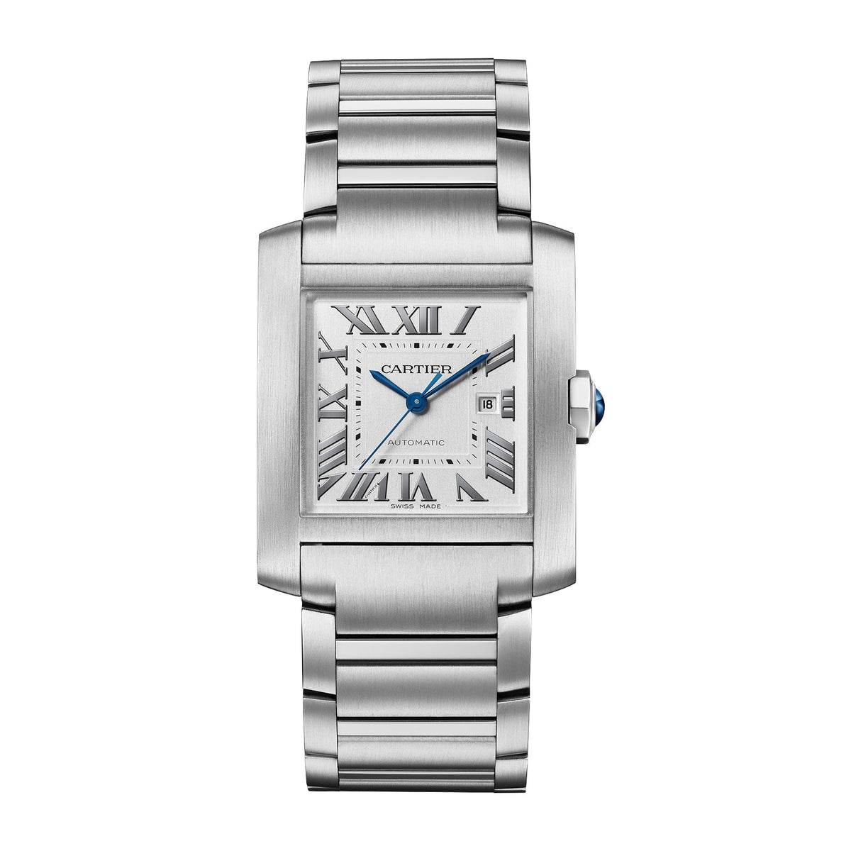 Cartier Tank Française Large Model 30.5mm - Steel - Silver Dial Ref. # WSTA0067