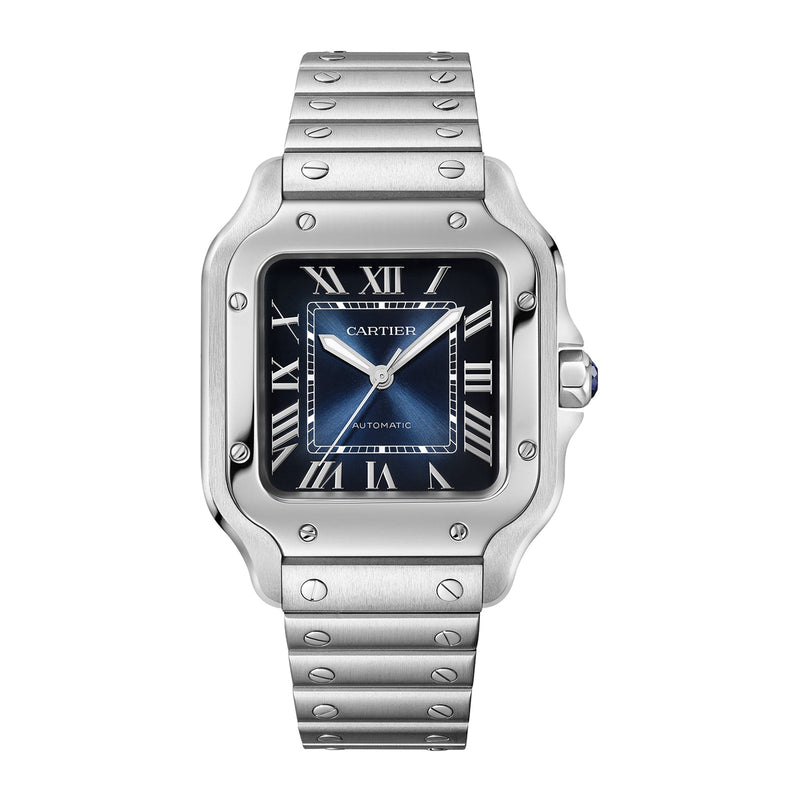 Cartier Santos de Cartier 35mm - Steel - Blue Dial Ref. # WSSA0063