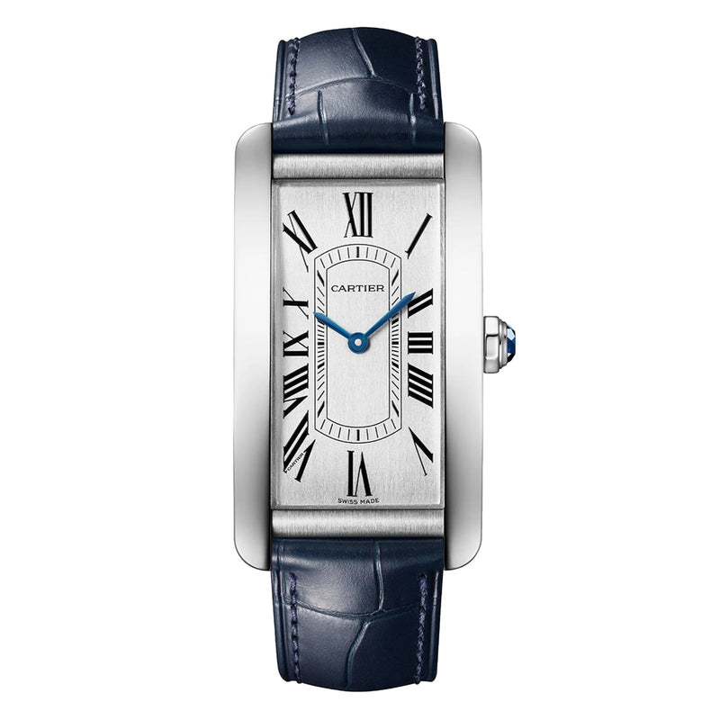 Cartier Tank Américaine Large Model 24.5mm - Steel - Silver Dial Ref. # WSTA0083