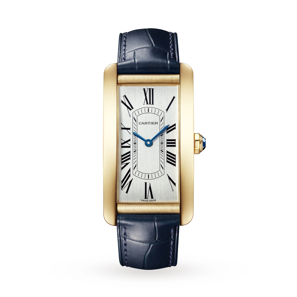 Cartier Tank Américaine Large Model 24.5mm - Yellow Gold - Silver Dial Ref. # WGTA0300