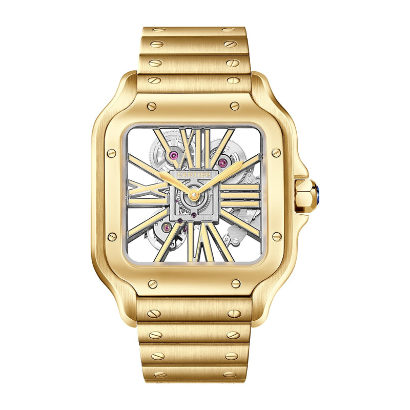 Cartier Santos de Cartier Skeleton 40mm - Yellow Gold - Other Dial Ref. # WHSA0042