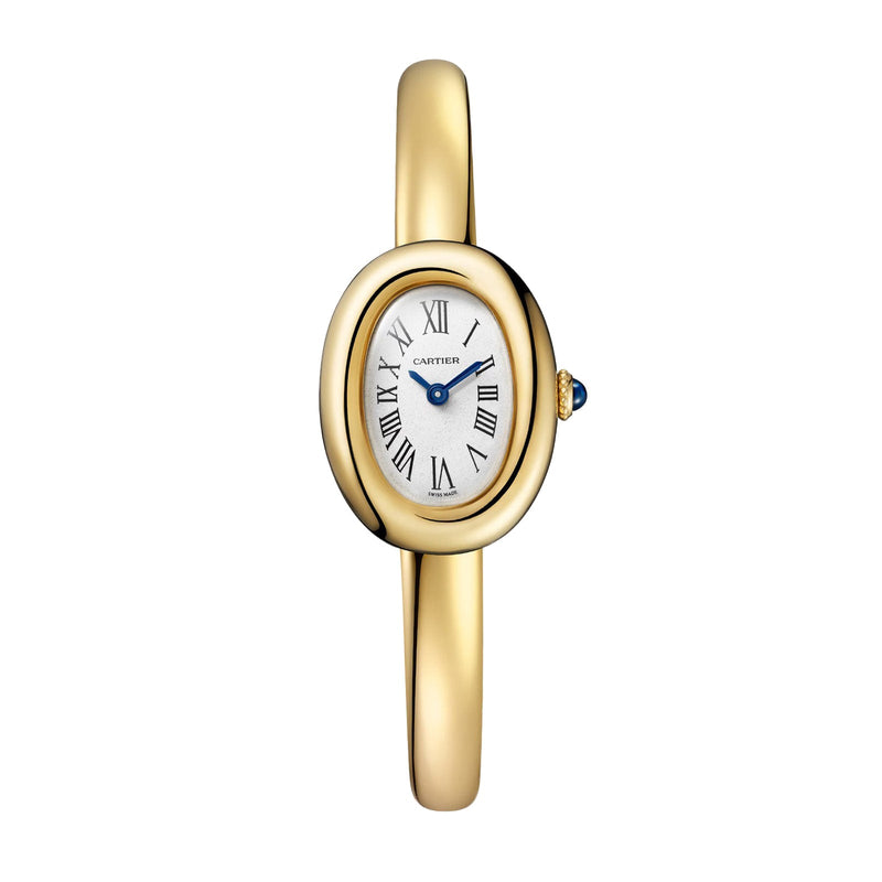 Cartier Baignoire Mini Model (Size 17) 18.5mm - Yellow Gold - White Dial Ref. # WGBA0050