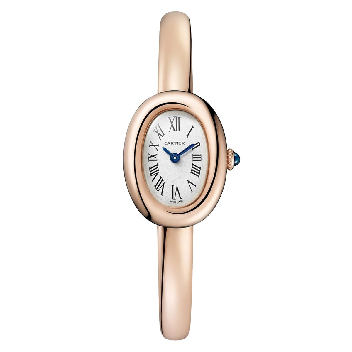 Cartier Baignoire Mini Model (Size 17) 18.5mm - Rose Gold - White Dial Ref. # WGBA0051