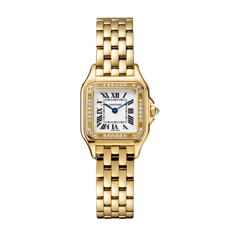 Cartier Panthère de Cartier Small Model 22mm - Yellow Gold - Silvered Dial Ref. # WJPN0086
