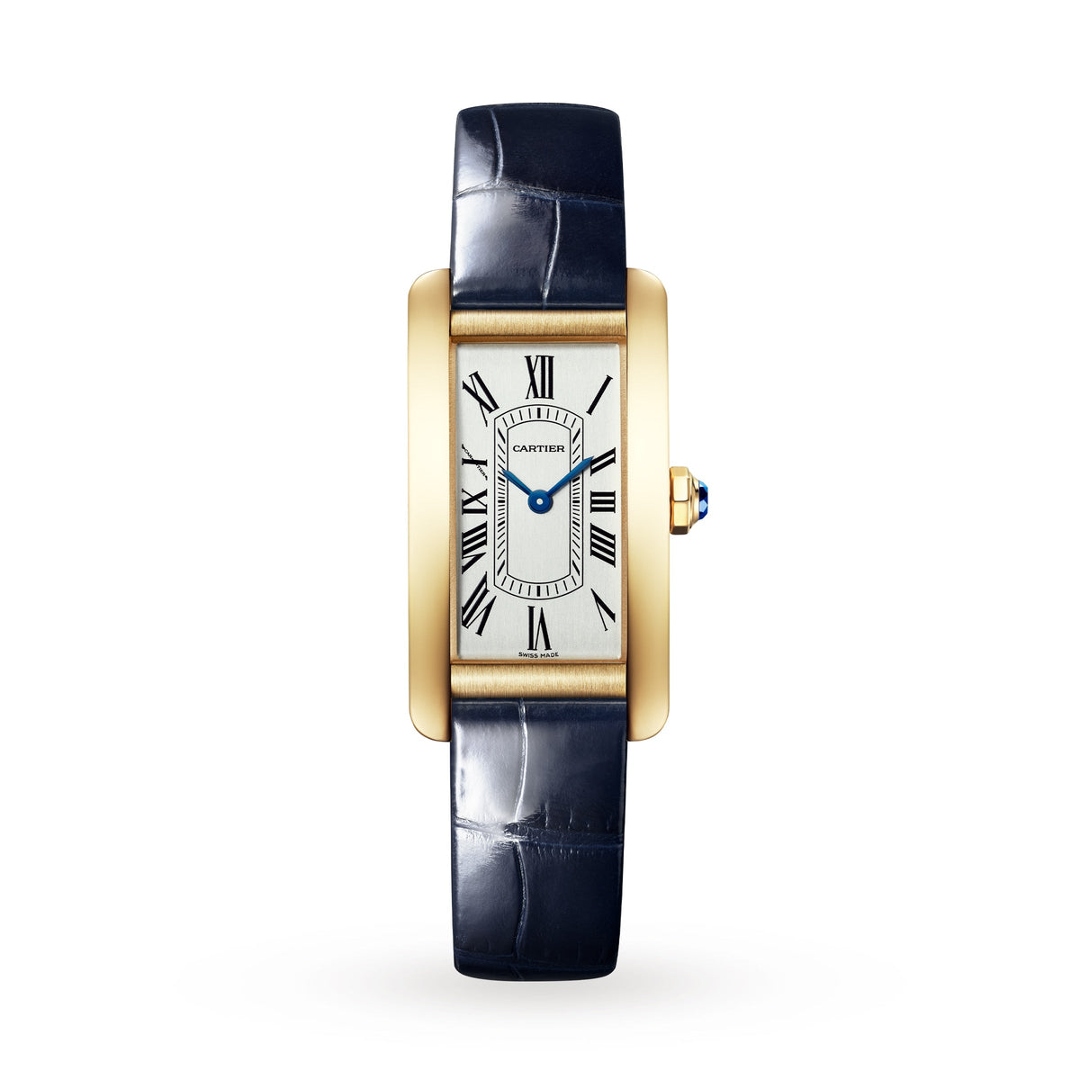 Cartier Tank Américaine Small Model 19.5mm - Yellow Gold - Silver Dial Ref. # WGTA0356
