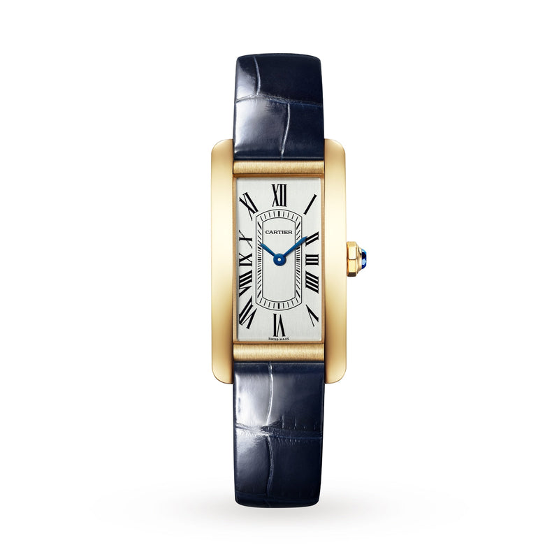 Cartier Tank Américaine Small Model 19.5mm - Yellow Gold - Silver Dial Ref. # WGTA0356