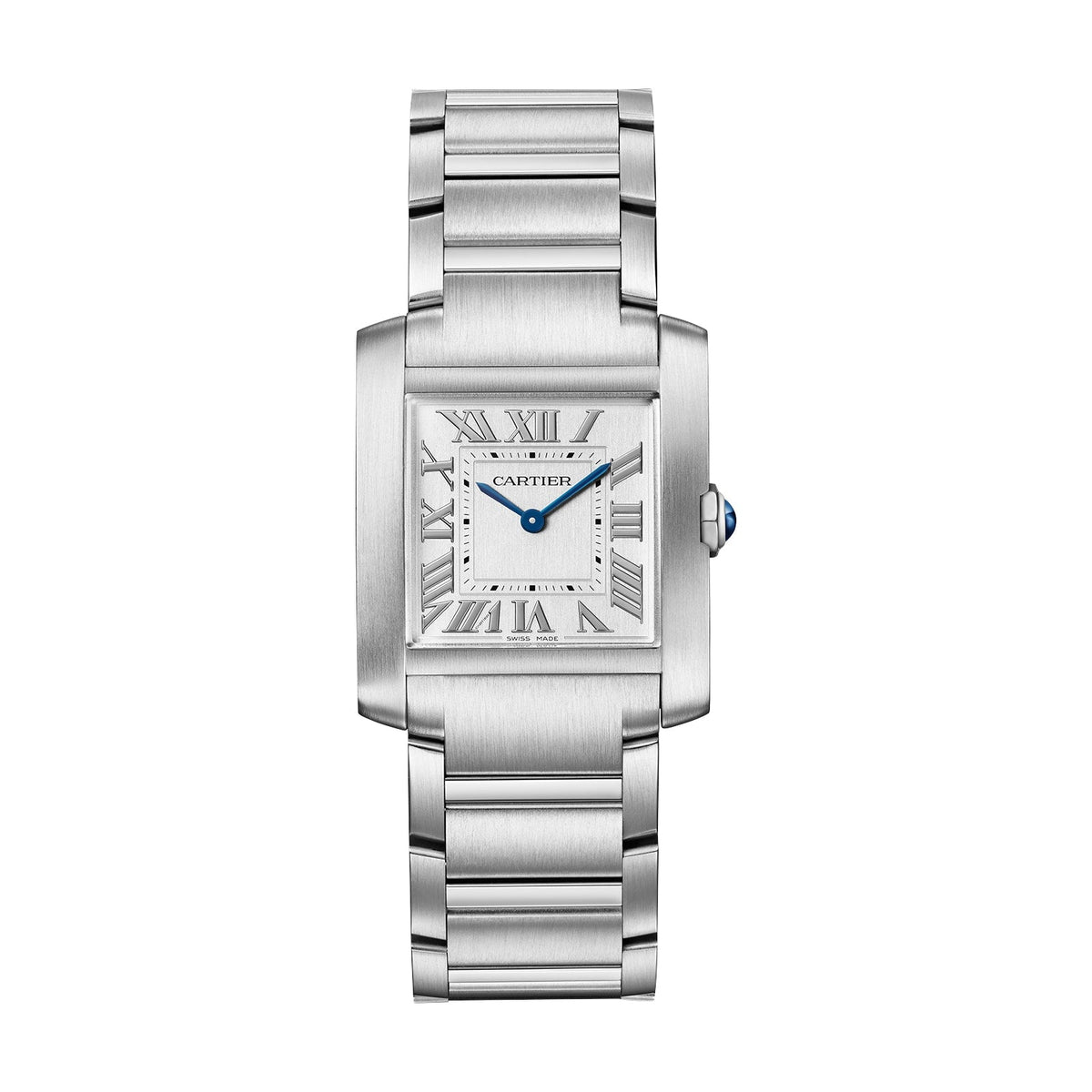 Cartier Tank Française Medium Model 27mm - Steel - Silver Dial Ref. # WSTA0105