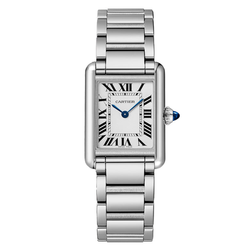 Cartier Tank Must Solarbeat™ Small Model 22mm - Steel - Ivory Dial Ref. # WSTA0121