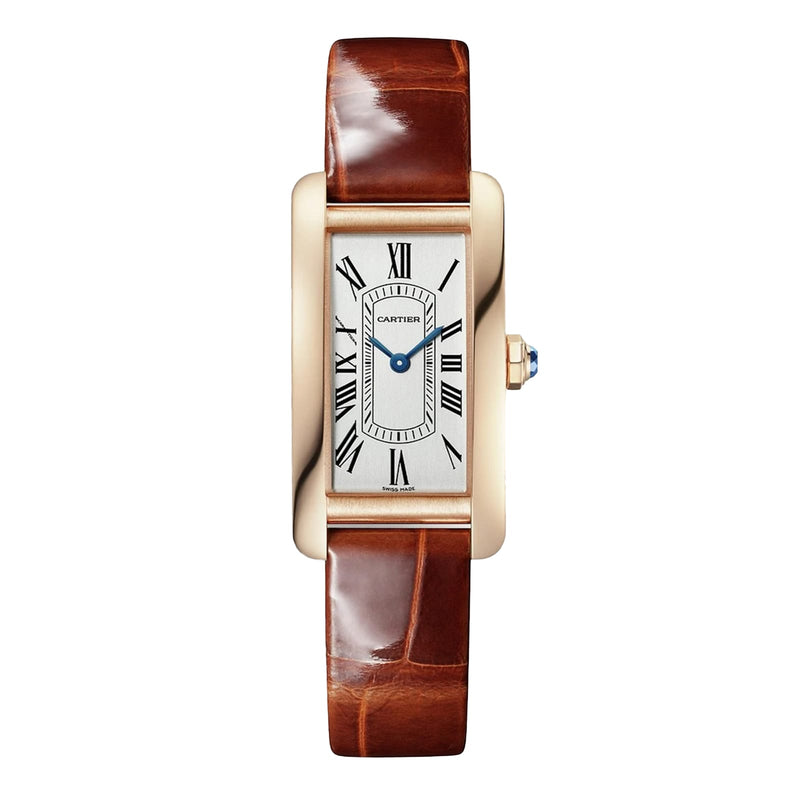 Cartier Tank Américaine Small Model 19.5mm - Rose Gold - White Dial Ref. # WGTA0340