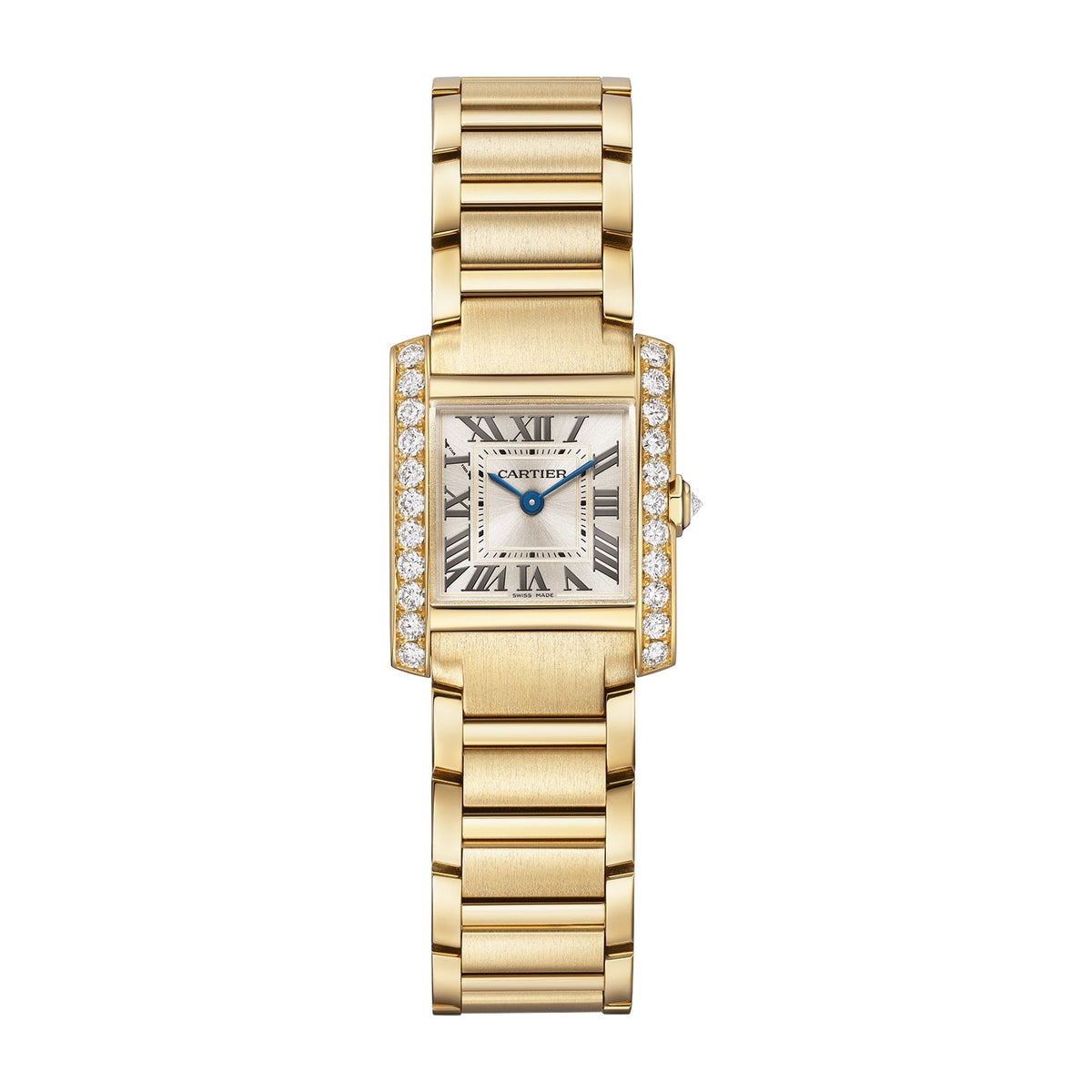 Cartier Tank Française Small Model 21mm - Yellow Gold - White Dial Ref. # WJTA0062