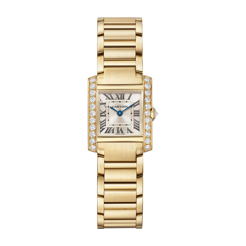 Cartier Tank Française Small Model 21mm - Yellow Gold - White Dial Ref. # WJTA0062