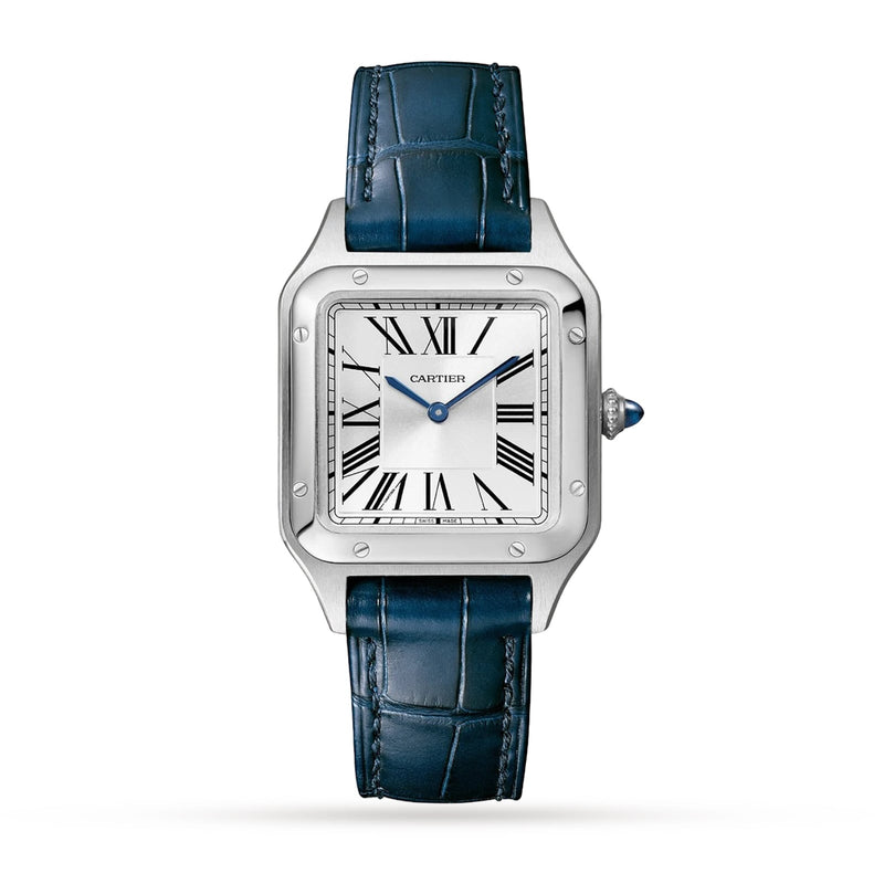 Cartier Santos-Dumont 27.5mm - Steel - Silver Dial Ref. # WSSA0086