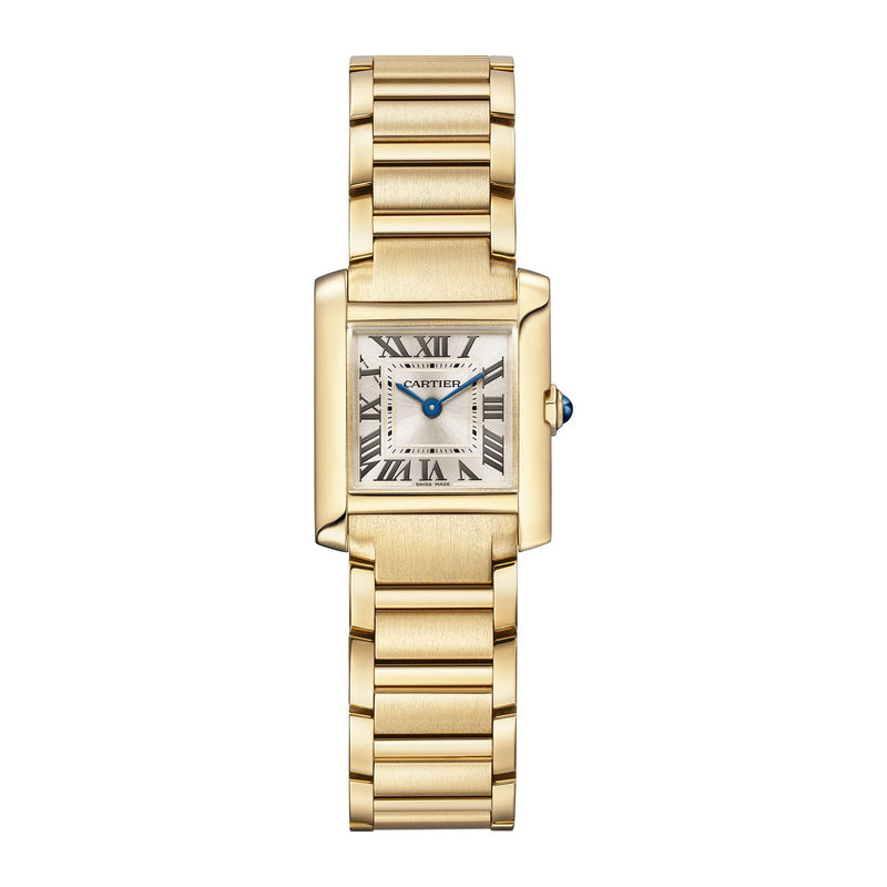 Cartier Tank Française Small Model 21mm - Yellow Gold - Sundust Dial Ref. # WGTA0344