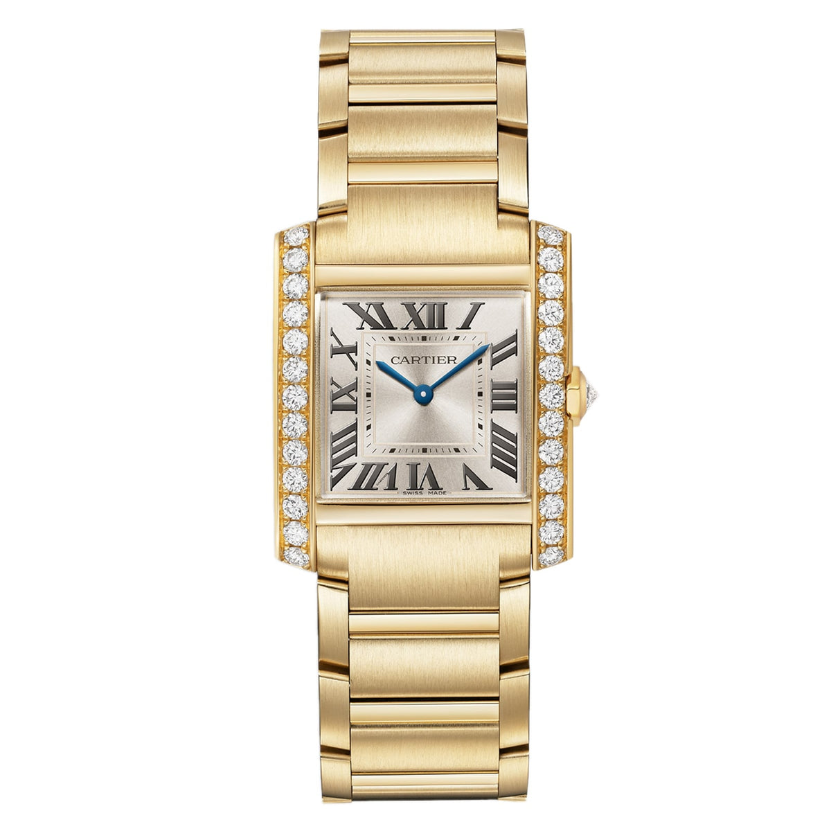 Cartier Tank Française Medium Model 27mm - Yellow Gold - Champagne Dial Ref. # WJTA0061
