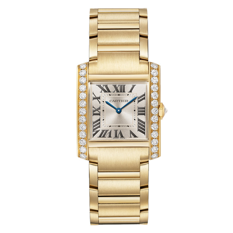 Cartier Tank Française Medium Model 27mm - Yellow Gold - Champagne Dial Ref. # WJTA0061