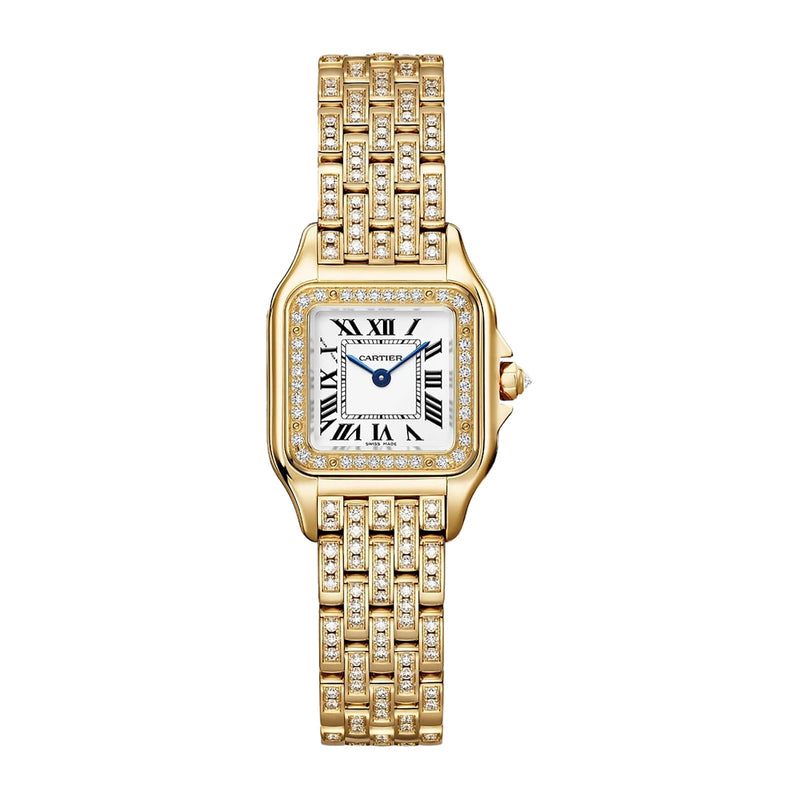Cartier Panthère de Cartier Small Model 22mm - Yellow Gold - White Dial Ref. # WJPN0059