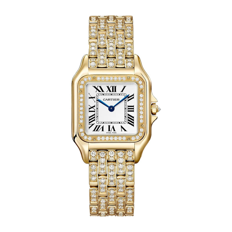 Cartier Panthère de Cartier Medium Model 27mm - Yellow Gold - White Dial Ref. # WJPN0060