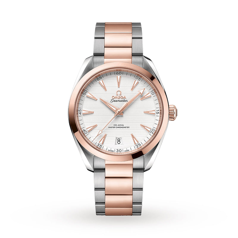 Omega Seamaster Aqua Terra 150M 41mm - Two-Tone Steel & 18K Rose Gold - Silver Dial Ref. # 220.20.41.21.02.001