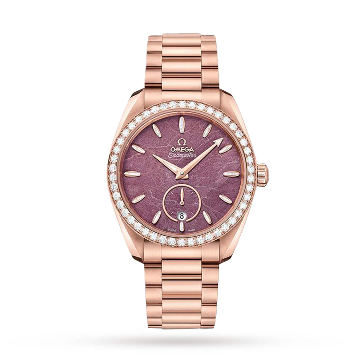 Omega Seamaster Aqua Terra 150M 38mm - Rose Gold - Purple Dial Ref. # 220.55.38.20.99.001