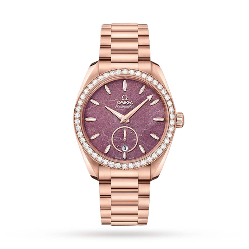 Omega Seamaster Aqua Terra 150M 38mm - Rose Gold - Purple Dial Ref. # 220.55.38.20.99.001