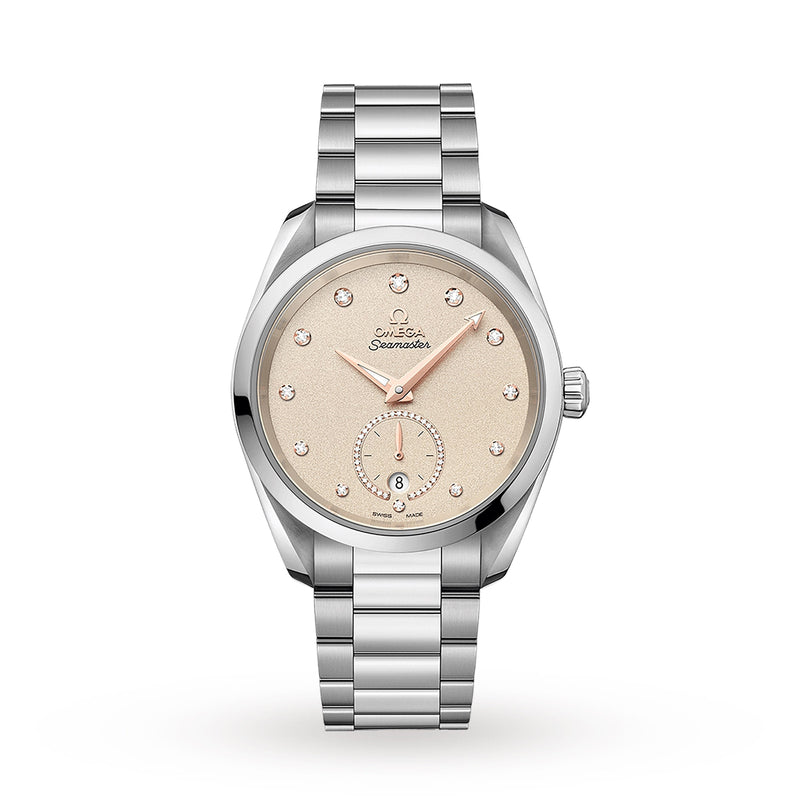 Omega Seamaster Aqua Terra 150M 38mm - Steel - Diamond Ivory Dial Ref. # 220.10.38.20.59.001