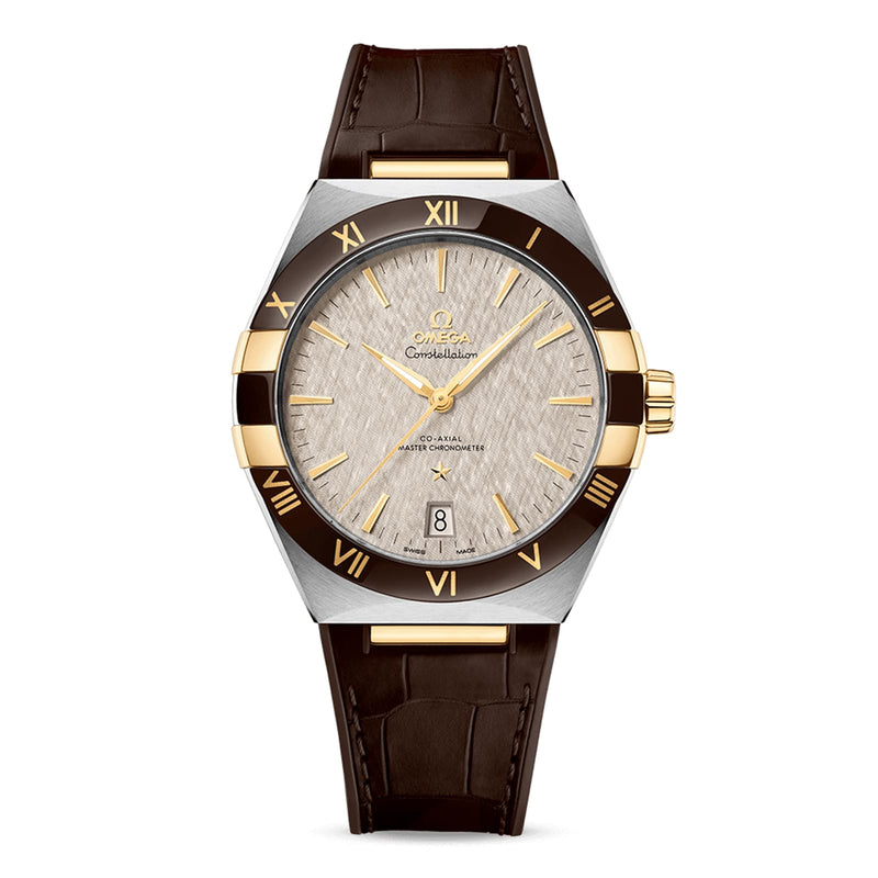 Omega Constellation 41mm - Two-Tone Steel & 18K Yellow Gold - Grey Dial Ref. # 131.23.41.21.06.002