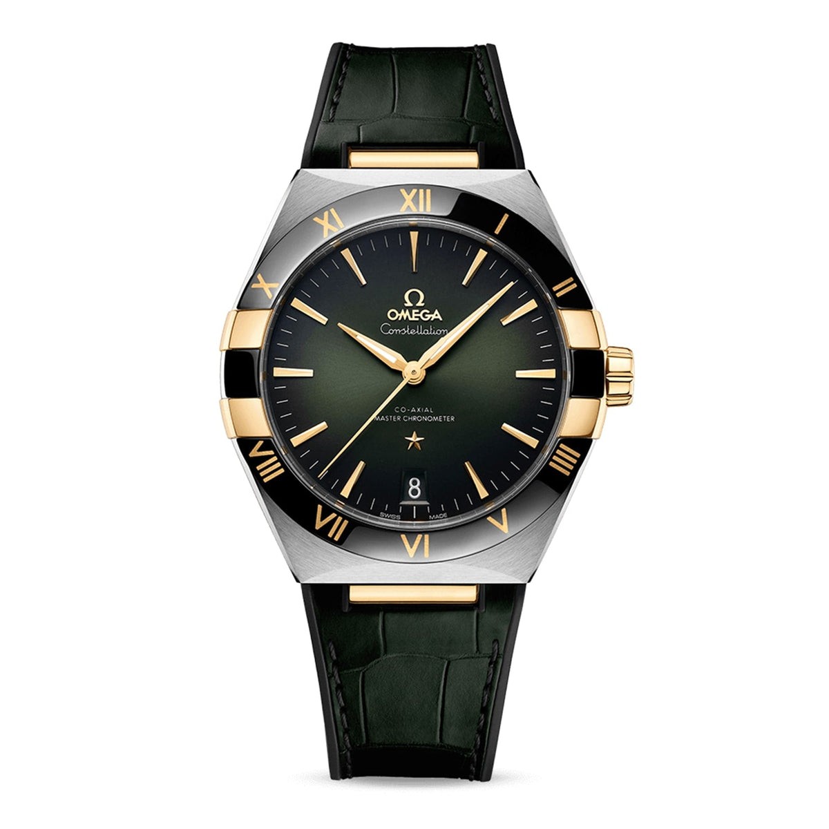 Omega Constellation 41mm - Two-Tone Steel & 18K Yellow Gold - Green Dial Ref. # 131.23.41.21.10.001