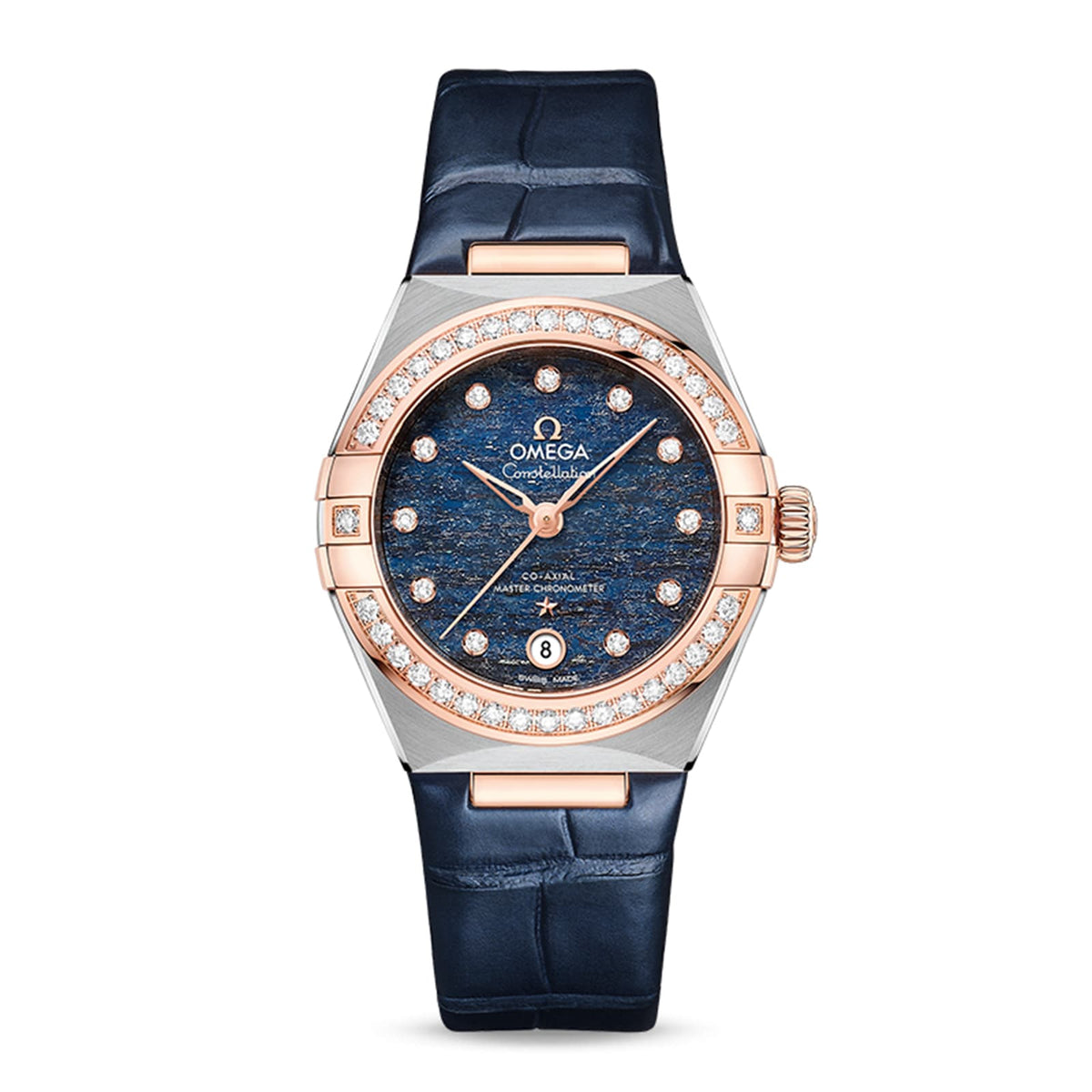 Omega Constellation 29mm - Two-Tone Steel & 18K Rose Gold - Blue Dial Ref. # 131.28.29.20.99.003