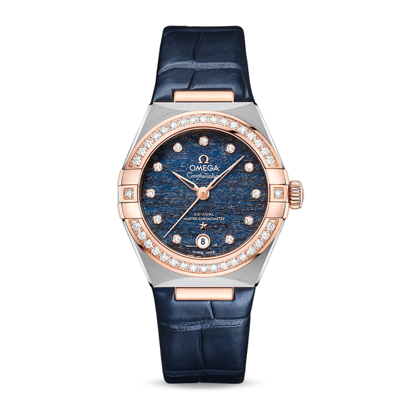 Omega Constellation 29mm - Two-Tone Steel & 18K Rose Gold - Blue Dial Ref. # 131.28.29.20.99.003