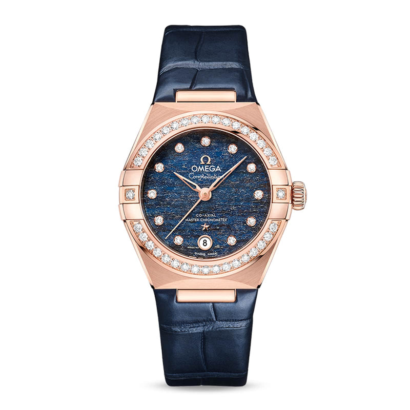 Omega Constellation 29mm - Rose Gold - Diamond Blue Dial Ref. # 131.58.29.20.99.006