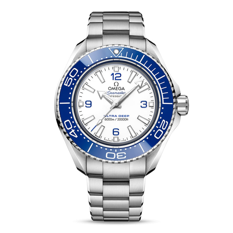 Omega Seamaster Planet Ocean 6000M 45.5mm - Steel - White Dial Ref. # 215.30.46.21.04.001