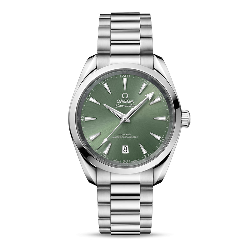 Omega Seamaster Aqua Terra 150M 38mm - Steel - Sunbeam Green Dial Ref. # 220.10.38.20.10.002