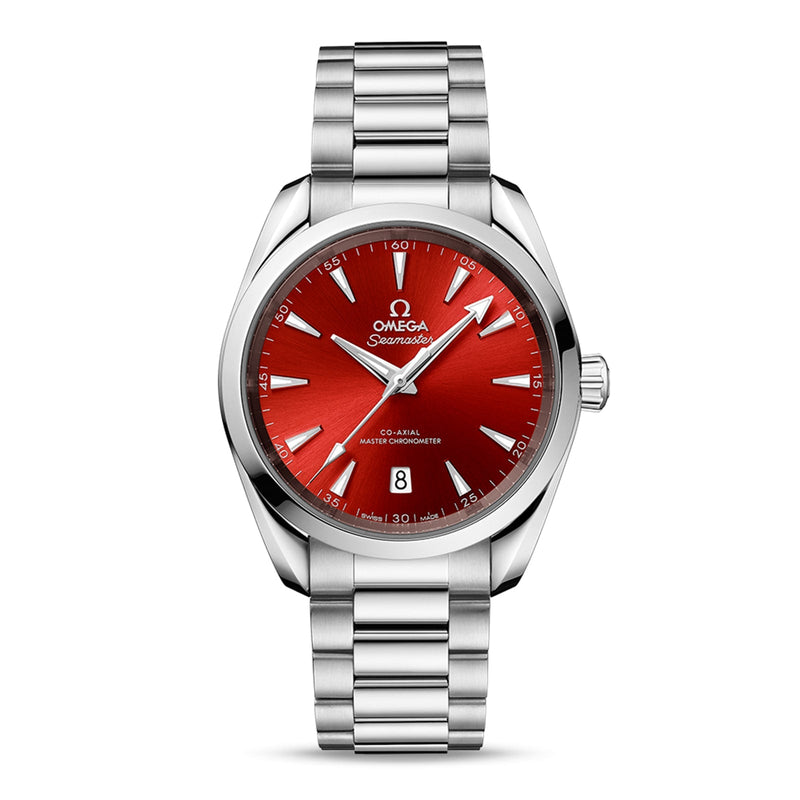 Omega Seamaster Aqua Terra 150M 38mm - Steel - Red Dial Ref. # 220.10.38.20.13.003