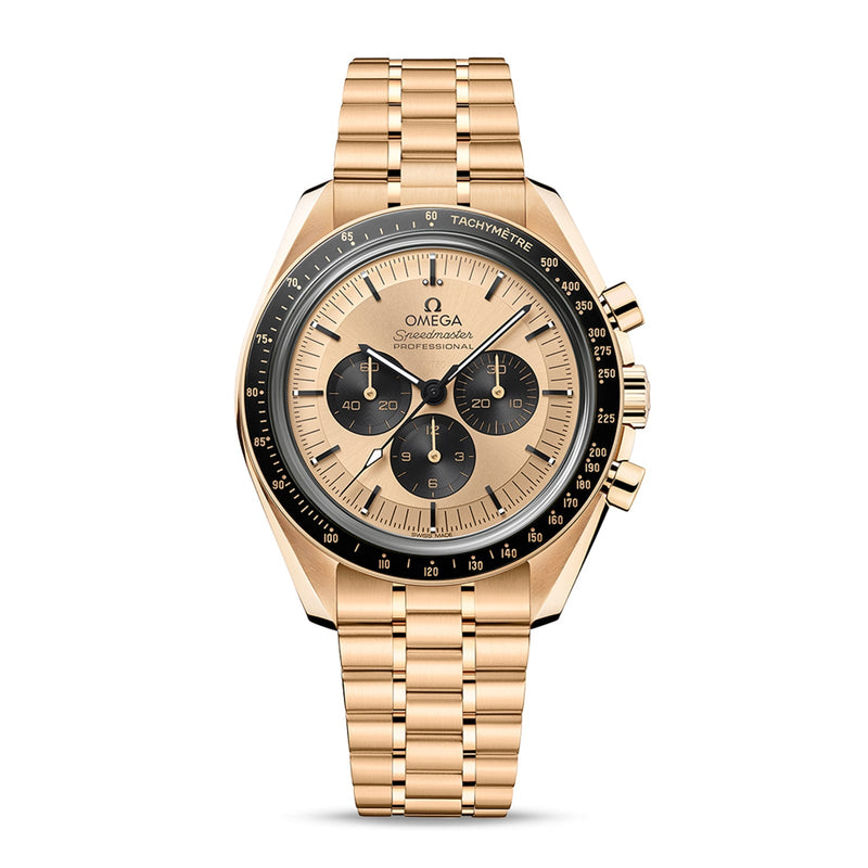 Omega Speedmaster Moonwatch Professional 42mm - Yellow Gold - Champagne Dial Ref. # 310.60.42.50.99.002