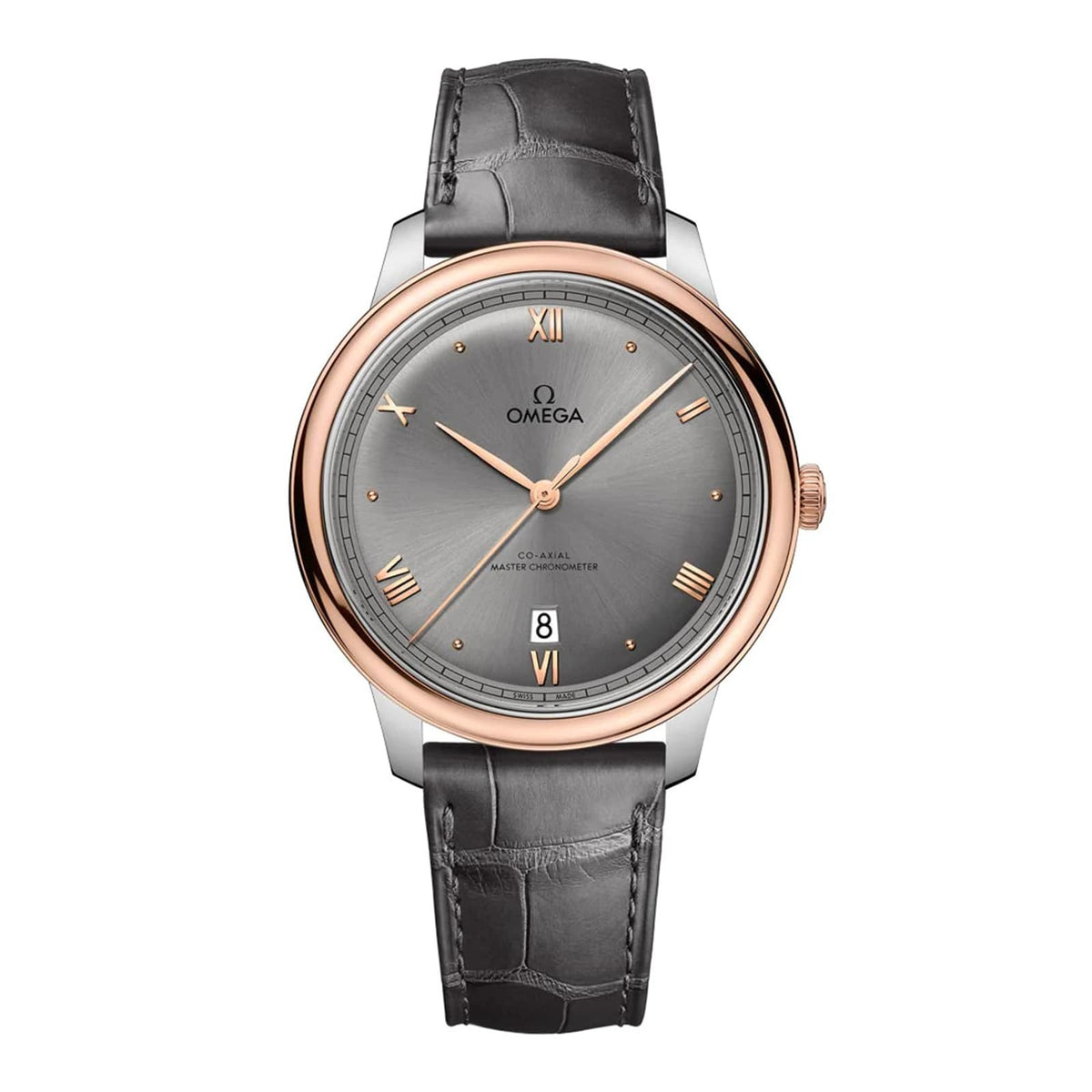 Omega De Ville Prestige 40mm - Two-Tone Steel & 18K Rose Gold - Grey Dial Ref. # 434.23.40.20.06.001