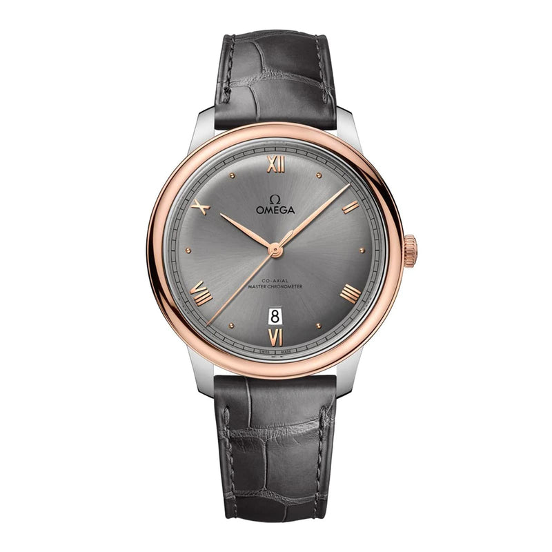 Omega De Ville Prestige 40mm - Two-Tone Steel & 18K Rose Gold - Grey Dial Ref. # 434.23.40.20.06.001