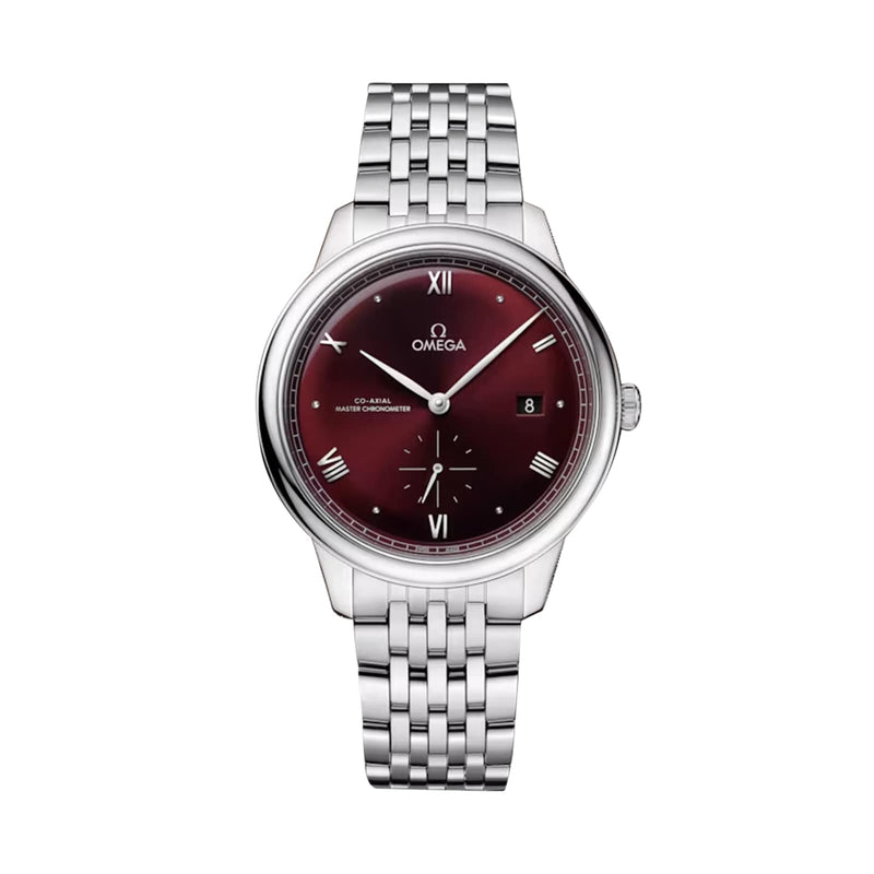 Omega De Ville Prestige 41mm - Steel - Red Dial Ref. # 434.10.41.20.11.001
