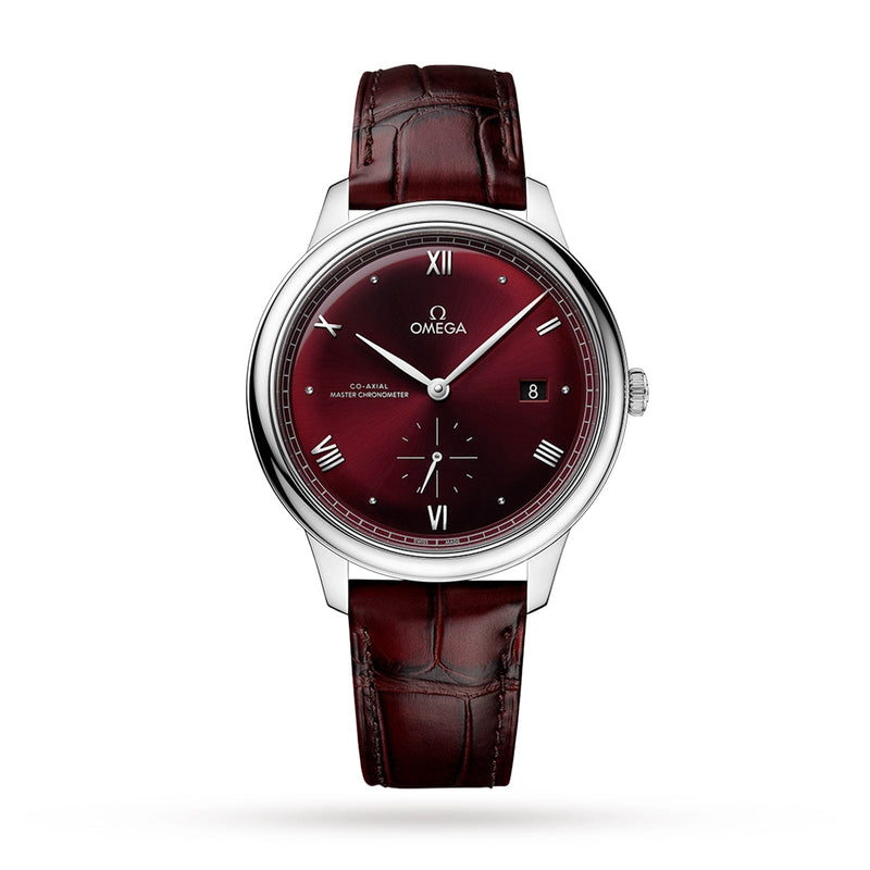 Omega De Ville Prestige 41mm - Steel - Red Dial Ref. # 434.13.41.20.11.001
