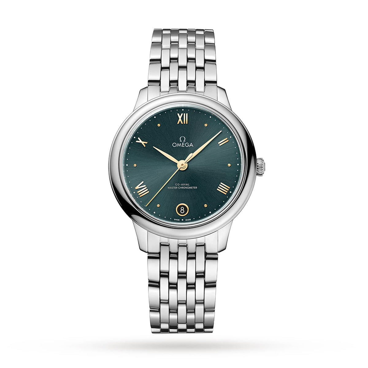 Omega De Ville Prestige 34mm - Steel - Green Dial Ref. # 434.10.34.20.10.001