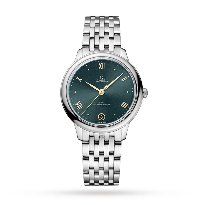 Omega De Ville Prestige 34mm - Steel - Green Dial Ref. # 434.10.34.20.10.001