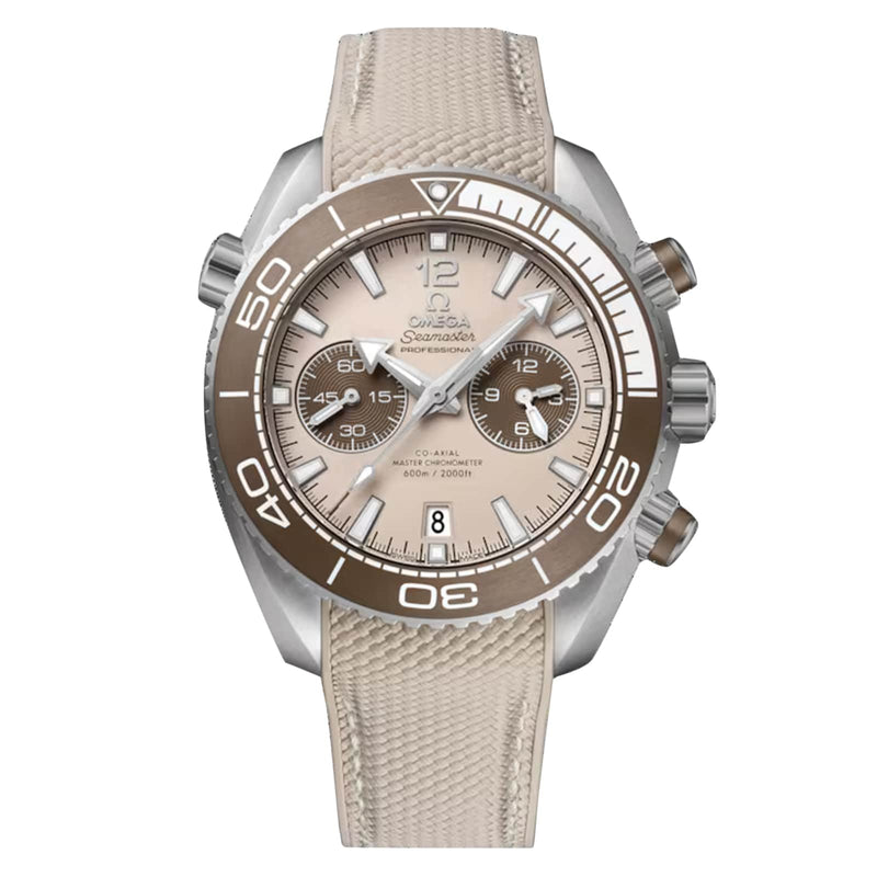 Omega Seamaster Planet Ocean 600M 45.5mm - Steel - Beige Dial Ref. # 215.32.46.51.09.001